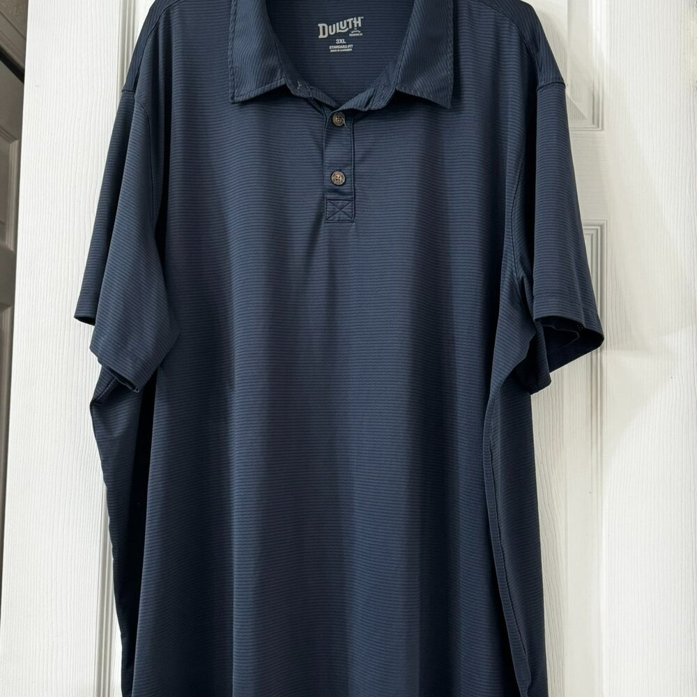 DULUTH TRADING COMPANY NAVY BLUE POLO